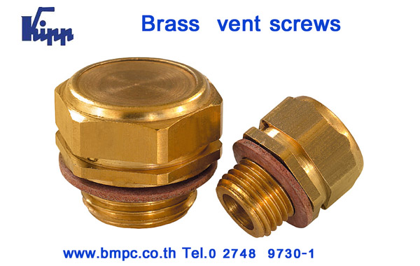 Brass vent screw, Vent plug, Breather screw plug